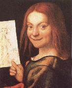 CAROTO, Giovanni Francesco Red-Headed Youth Holding a Drawing china oil painting reproduction